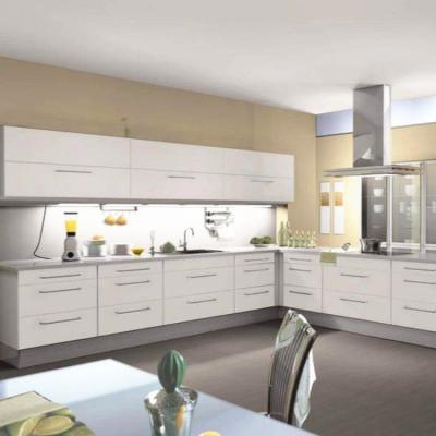 China Customized Modern Kitchen Made Modern Used Stainless Steel Cabinet , White Glossy Sideboard for sale