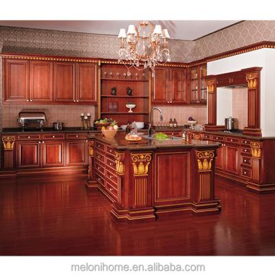 China Modern Red Cherry Solid Wood Sideboards Design With Moisture Proof Board for sale