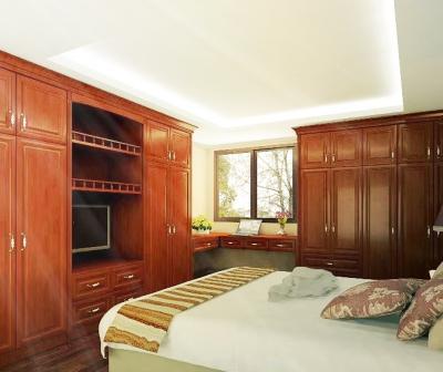 China (Other) adjustable solid wood bedroom wardrobe with classic design, bedroom wardrobe wardrobe for sale