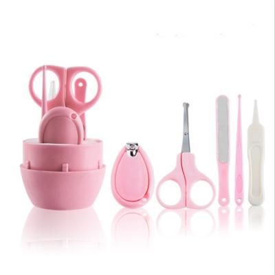 China Household Eco-friendly 5 Piece Cute Baby Nail Clippers Plastic Cutter Set Professional Safety Baby Manicure Pedicure Set for sale