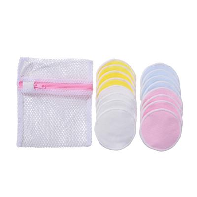 China Soft Touch OEM Customizable Private Label Cotton Fiber Makeup Remover Reusable Bamboo Pads With Bag Package for sale