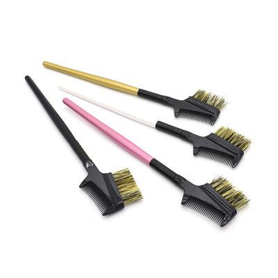 China Washable High Quality Bristle Rod Eyelash Brush Long Eyelash Brush Comb for sale