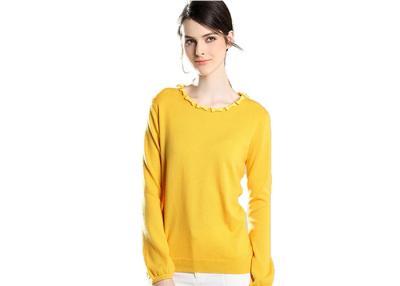 China Plain Knitting Ladies Cashmere Jumpers , Pure Cashmere Jumpers Highly Warm for sale