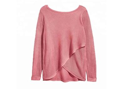 China Pink Ladies Plus Size Clothing 6XL Extra Long Sweaters Arc Edge Element for sale