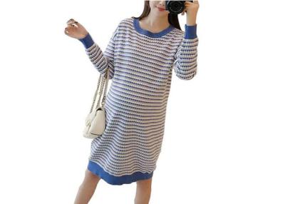 China Fitted Maternity Jumper Dress ,Pregnancy Sweaters Knee Length Dresses for Women for sale