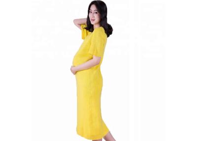 China European Maternity Knit Sweater Computer Knitted Thin Wool Breathable Long Knee Style for sale