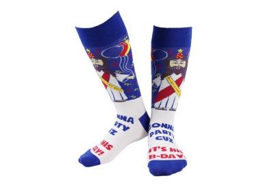 China Cartoon Jacquard Pattern Warm Winter Accessories Funny Custom Ugly Christmas Socks for sale