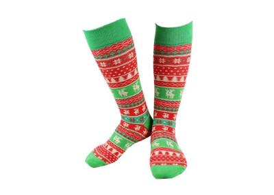 China Indoor New Year Cotton Knit Christmas Stockings Custom Ankle Anti Slip For Winter for sale