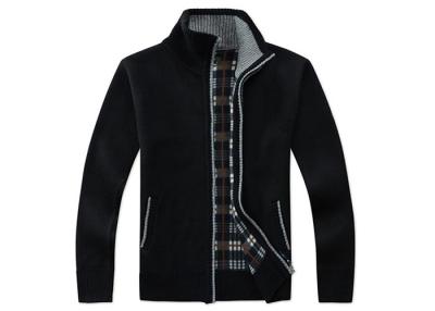 China Autumn Zipper Breathable Mens Knit Cardigan Sweater for sale