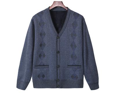 China OEM V Collar Cardigan Prismatic Cozy Knit Sweater for sale