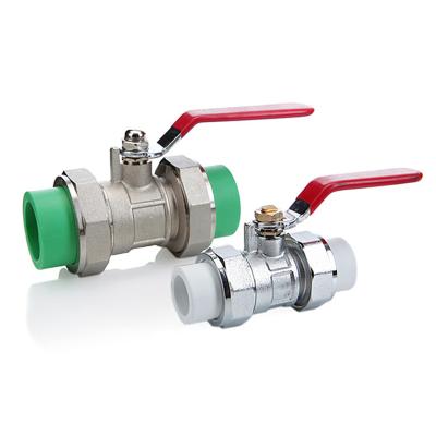 China Connect Pipes Low Price And High Quality PPR Double Union Ball Valve for sale