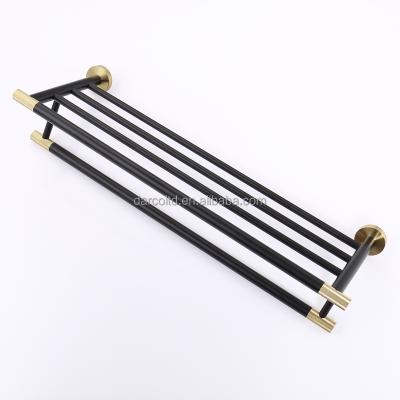 China China New Design Stainless Steel Bath Hardware Modern Towel Rack Luxury Towel Rack doublWall Mounted Bathroom Accessories for sale