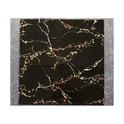 China Good Price 600*600mm Modern High Quality Black Tiles For Interior Flooring Full Polished Gloss Floor Tile for sale