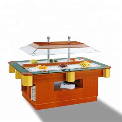 China Single-Temperature Commercial Electric Table Top Cold Salad Bar for sale