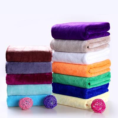 China Wholesale High Water Absorbent Premium Quality Factory Outlet Factory Solid Color Microfiber Towels Super Soft Dry Towel for sale