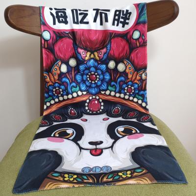 China 2020 Factory Price Compressed Custom Digital Printing Microfiber Towel In Sports Gym Cleaning Cloth Hotel Bath Towels for sale