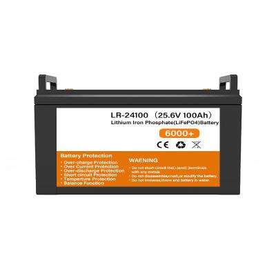 China Exliporc Remote Control Rechargeable Li-ion Storage Deep Cycle Lithium Iron Phosphate Battery 24v 100ah Lifepo4 Battery Cell for sale