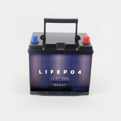 China EXLIPORC 12.8v 70ah Lifepo4 Battery For Car Starting Auto Customizable Li-ion 260*175*201/221 mm 12v 900cca lithium battery starter batteries for sale