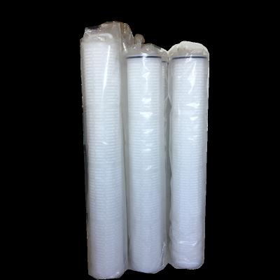 China Machinery Repair Shops 0.65 Micron PE Membrane Pleated Filter For Chemicals Fine Filtration for sale