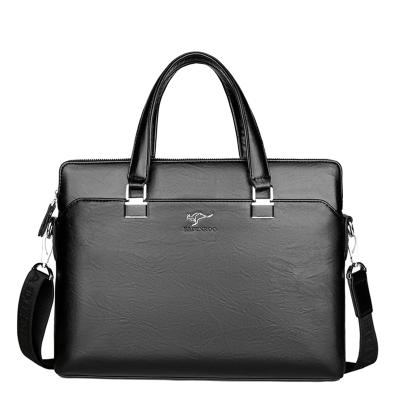 China Business Bag Laptop Briefcase Selling PU Multi-size High Quality Leather Waterproof Laptop Bag Men for sale