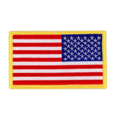 China USA Flag Patch Viable American Embroidered Country Flag Patches for sale