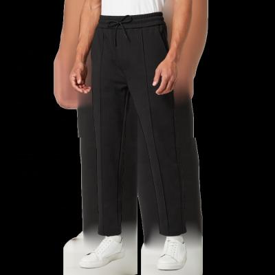 China Anti-wrinkle flare suit harem knitted soft casual loose formal black men's dress pants for sale