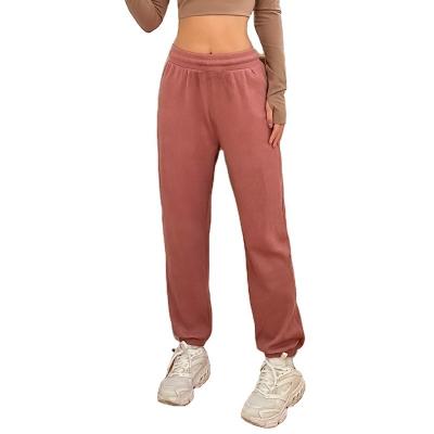 China Anti-Wrinkle Women's Yoga Sweat Track Top Jogging Women's Jogging Loose Jogger Jogging Sport Gym Wide Leg Pants for sale