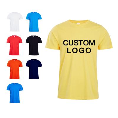 China Wholesale Cheap Anti-wrinkle Pure Cotton 170g Blank T-shirt Customized LOGO Printed Solid Color T-shirt With Print for sale