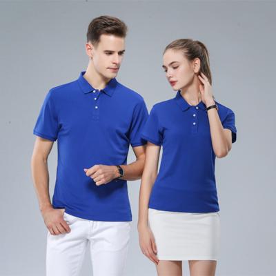 China Anti-wrinkle summer casual short-sleeved polo shirt reinforced company logo customization polo shirt polyester men's and women's personal customization for sale