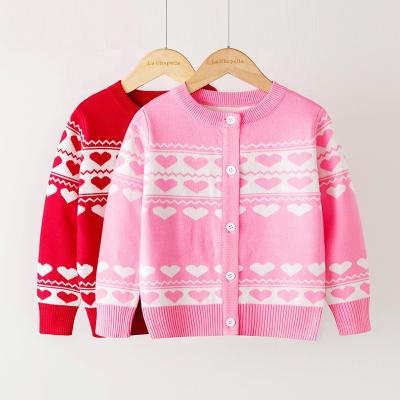 China Anti-pilling Europe and the United States new babies knitted cardigan children's pattern sweater coat wholesale for sale