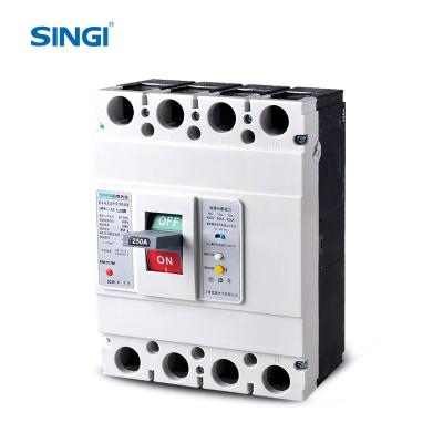 China Singi SWM1L Series Residual Current Protective Device High Breaking Capacity MCCB 42KA for sale