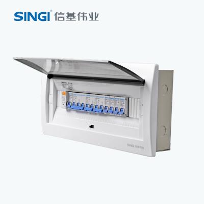 China ABS Flame Recessed Power Distribution Box 18 Ways Transparent Electrical Distribution Box for sale