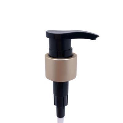 China High Quality 24mm 410 Gold Silver Lotion Pump Plastic Aluminum Matte Dispenser Non-Refillable For Hand Wash Home Cleaning for sale