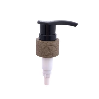 China 24 Collar 28 33 410 Highest Quality Unrefillable Wooden Printing Cosmetic Lotion Pumps 28 33 410 Water Transfer Screw Lock Lock Lotion Pump for sale