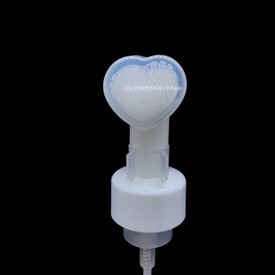 China Plastic Packaging 43 Foam 410 Non Refillable Pump With Silicone Brush Head For Oil Cleanser Bottles for sale