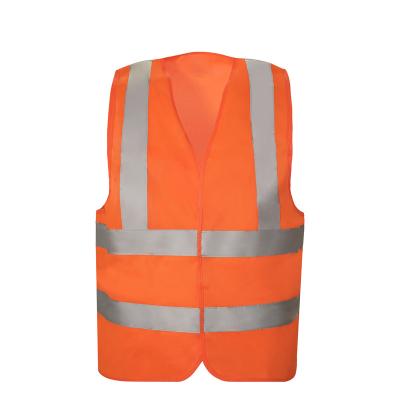 China High Visibility OEM Roadway Safety Available Fluorescent Reflective Vest Yellow And Orange for sale