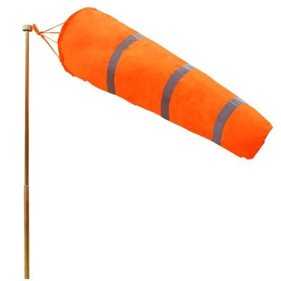 China Airport Durable High Visibility Windsock Outdoor Wind Gauge Sock Bag With Reflective High Visibility Tape Oxford Cloth Flag for sale