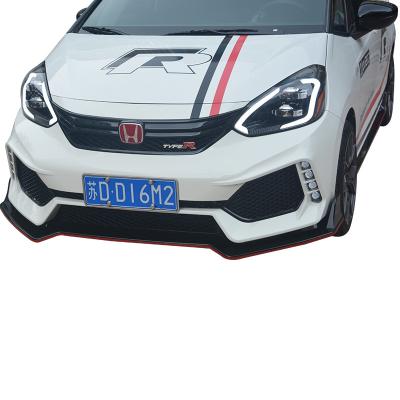 China 2018 2019 tampas 3Pcs da desmancha prazeres de Honda Fit JAZZ Matte Front Bumper Lip Body Kit à venda