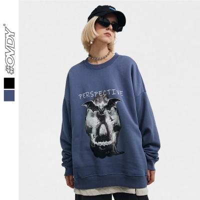 China Winter Fashion Thick Fleece Sweatshirt Men Women Oversized Heavy Cotton Sweater Unisex Hip Hop Logo Screen Printed High Quality for sale