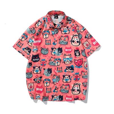 China QUICK DRY Summer Digital Red Colors Printing Cute Holiday Animal Travel Anime 100% Polyester Women Shirts Tops for sale