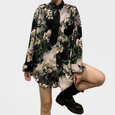 China High Quality Insti Popular Design Sleeve Spring Anti-Wrinkle Long And Summer Casual Printed Blouses And Shirts for sale