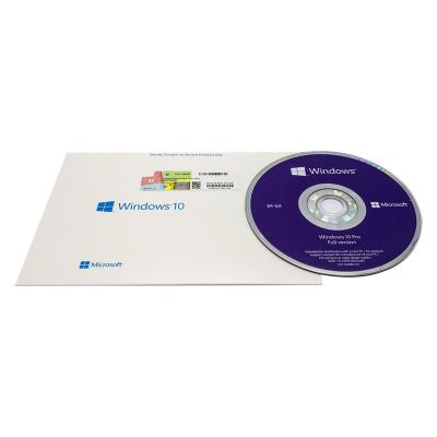 China Genuine Win 10 FPP Software Download Microsoft Windows 10 Pro OEM Package 64 Bit DVD License Microsoft Windows 10 Pro for sale