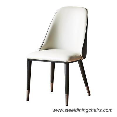 China Het Staalkader van staal Zwarte Matte Synthetic Leather PDL 88cm het Dineren Stoelen Te koop