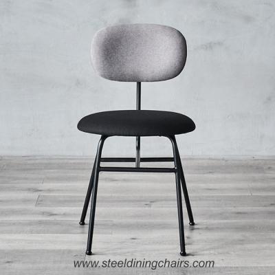 Cina Struttura d'acciaio d'annata di Matte Black Finished Padded 82CM 39cm che pranza le sedie in vendita