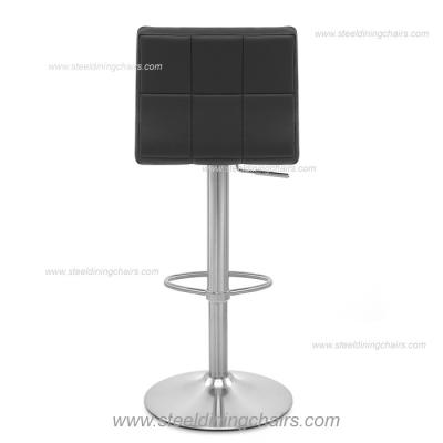 Chine Tabourets de bar en cuir 103CM noirs réglables de pivot de 38CM avec des bras à vendre