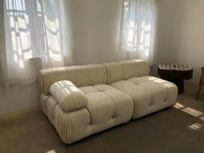 China Sala de estar tapizada Sofa Set High Density Foam de la longitud del terciopelo los 90cm en venta