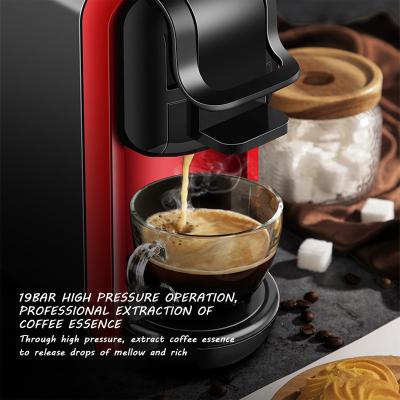 China Hotel 19 Bar Automatic Espresso, Cappuccino And Latte Capsule Coffee Maker for sale