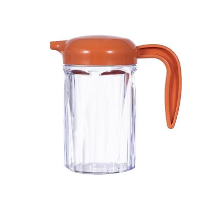 China Plastic Edible Oil Dispenser Bottle Jar With Handle For Kitchen Cooking for sale