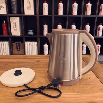 China 360 Degree Rotation Bottom Shopkeeper Recommend Stainless Steel Silver Tea Set Convenience Color Electric Kettle for sale