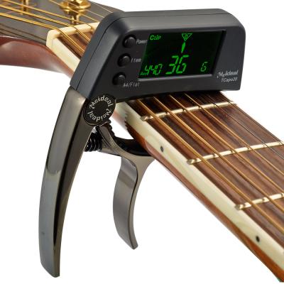 China meideal hand plastic single operatio capo acoustic guitar maker sale zinc capo strong tuner for sale